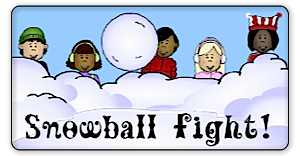 Snowball Fight  multiplication Games Fun4TheBrain Thumbnail